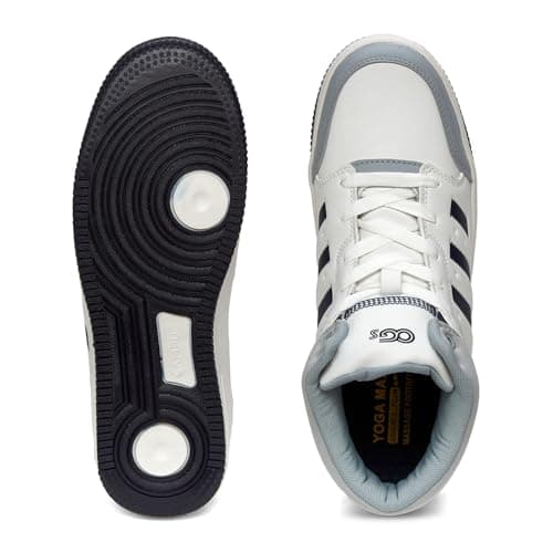 Campus Men's OG-26 WHT/Navy Sneakers - 9UK/India OG-26 5