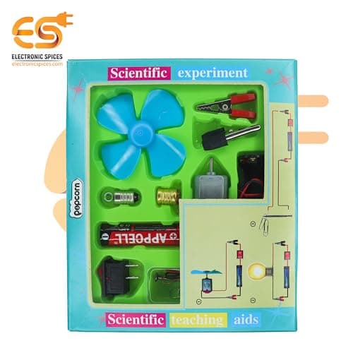 THDCO Science Experiment Kit for Kids | Electronic STEM Learning Set | Electric Circuit DIY Project with Motor Fan | Educational School Toy | Classroom Home Student Experiments | Age 6+ | India 3