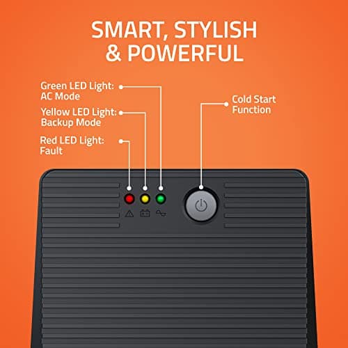 Artis 1500VA Line Interactive UPS for Personal Computers, Desktop PCs, Laptops, Routers, Networking Devices and Gaming Consoles 2