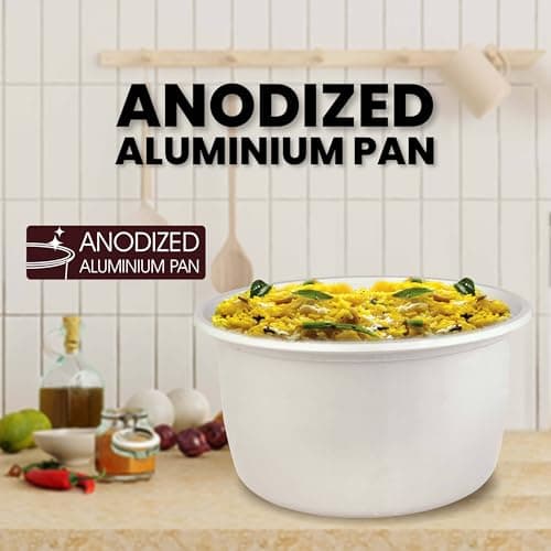 Panasonic SR-WA10(E) 450W Automatic Electric Rice Cooker 1 Litre with Auto Switch Off| SS Lid |Anodized Aluminium Pan|Cooks 600 Grams Raw Rice|Energy Efficient Cooking | Black 3