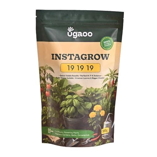Ugaoo InstaGrow NPK 19:19:19 Fertilizer (500g) | Water-Soluble Plant Food for Growth, Flowering & Fruiting | Balanced NPK for Indoor & Outdoor Plants