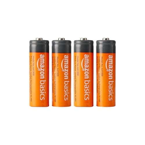 Amazon Basics AA Rechargeable Batteries | 1300 mAh with 1.2 V Power| Ni-MH Batteries (Pack of 4) 2