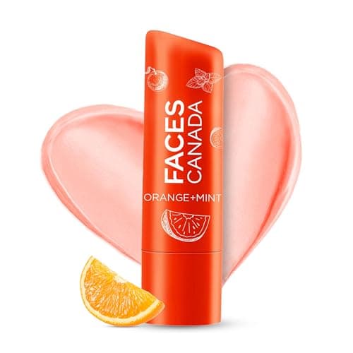 FACESCANADA Lip Balm - Orange Mint 01, 4.5g | 12HR Moisture | SPF 15 | Shea Butter, Vitamin C & E Enriched | Hydrating & Nourishing For Dry Chapped Lips | Softens Lips pack of 1