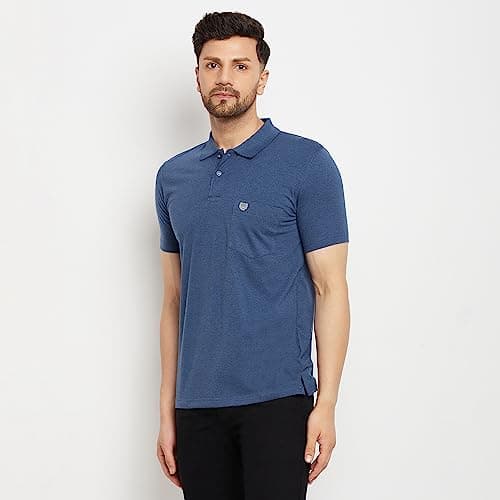 Duke Stardust Men Half Sleeve Cotton T-Shirt (SD49_Denim Blue Mel._L) 3