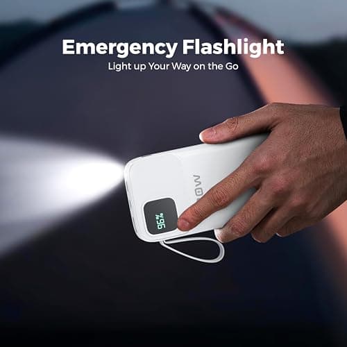Ubon 10000mAh Powerbank (PB-X120) | 30W QC PD Fast Charging | Smart IC Protection | Compact & Durable Portable Charger for Smartphones, Tablets & Gadgets (White) 5