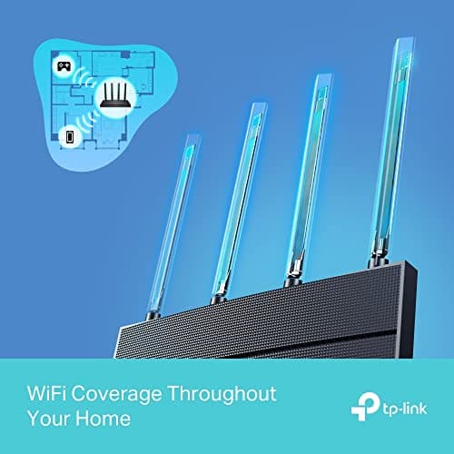 TP-Link Archer AX12 AX1500 Wi-Fi 6 Router | Dual-Band Gigabit Wireless | MU-MIMO & OFDMA | Beamforming & WPA3 Security | Easy Setup via Tether App |High-Speed Coverage for Home, Gaming & Smart Devices 5