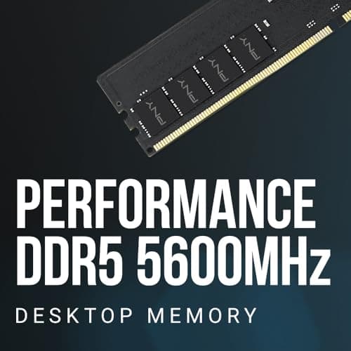 PNY Performance 8GB (1x8GB) DDR5 RAM 5600MHz (PC5-44800) - CL46, 1.1V - Compatible with 5200MHz, 4800MHz - Desktop Memory Kit - MD8GSD5560046-TB 2