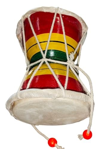 Indian Musical Instruments Damaru Meditation Kirtan Shiv Damroo Percussion (2.5")