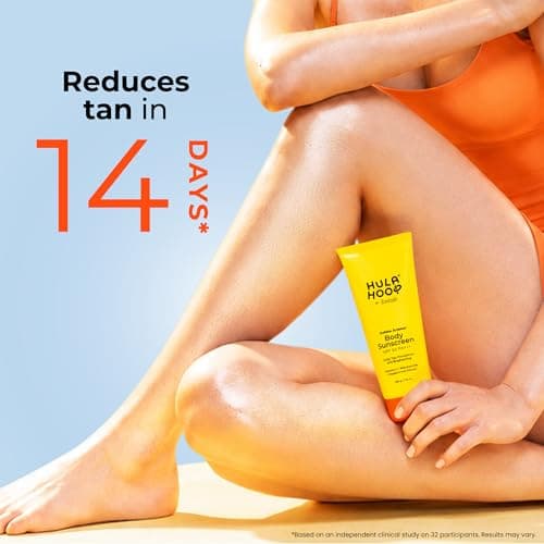 Hula Hoop Body Sunscreen SPF 50 PA+++ by Foxtale | Vitamin C + Niacinamide + Passion Fruit Extract | Daily Tan Prevention & Brightening | 200g 5