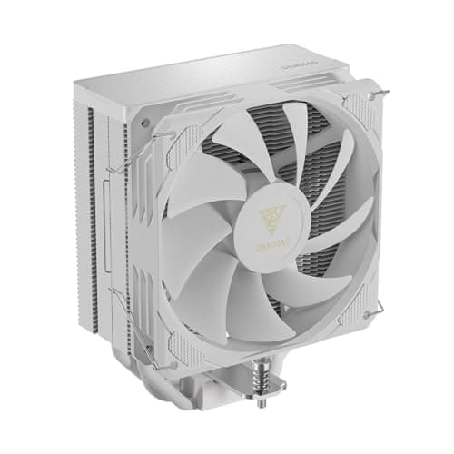 Gamdias Boreas M2-510 WH | CPU Cooler 120mm Fan| Support AMD & Intel CPU Socket AM5, AM4 / LGA 1700, 1200, 1151, 1150/ PWM Case Fans/72.94CFM Air Flow/ 5 Heat Pipes -White