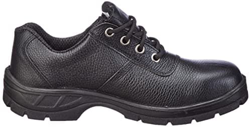 Tiger Men's Low Ankle Lorex Steel Toe Safety Shoes (Size 8 UK, Black, Leather) 4
