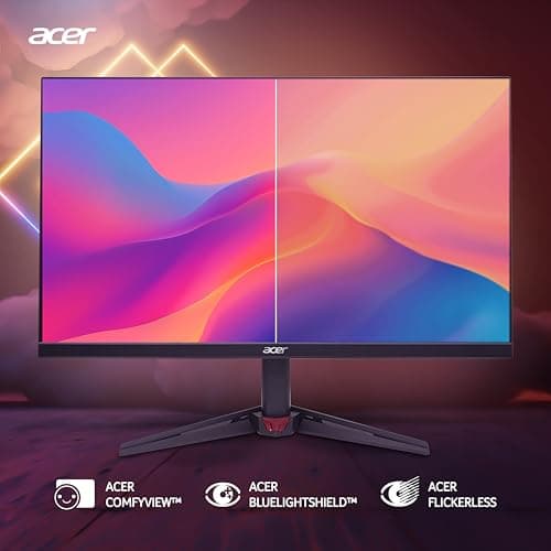 acer Nitro VG270U X1 | 27 Inch WQHD (2560×1440) IPS Gaming Monitor | 200 Hz Refresh Rate | 0.5 ms Response | AMD FreeSync Premium | HDR10 | DCI-P3 90% | 2×HDMI 2.0, 1 x DP 1.4 | Speakers I Eye Care 3