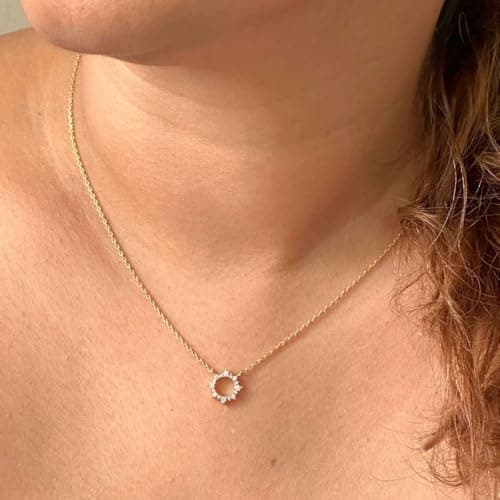 LUXEVOGUE 925 Sterling Silver Twinkle Necklace | Anti Tarnish | 18K Gold Plated Necklace | 925 Stamp & Authenticity Certificate | 6 Month Warranty | Best Gift for Girls 2