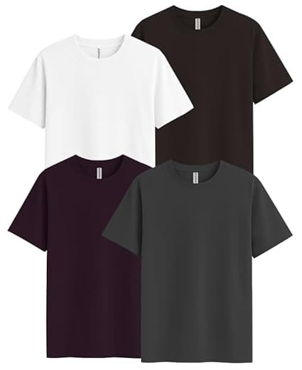 Sleepynuts Men's Regular Fit Round Neck Half Sleeves Solid Casual Wear T-Shirt