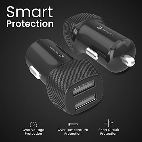 Portronics Car Power 5 12W Fast Car Charger Comes with Micro USB Cable (Black) 4