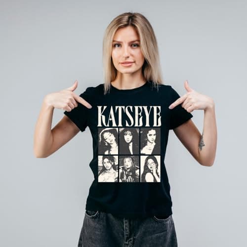 PRETTY UR PARTY Katseye Inspired Kids T-Shirt 100% Cotton | Soft Graphic Tee for Boys & Girls | Kpop Style Casual Wear (in, Age, 8 Years, 9 Years, Regular, Black) 5