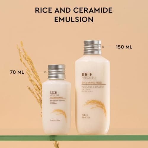 The Face Shop Rice & Ceramide Face Cream 70ml | Barrier Repair Moisturizer for Dry Skin, Intense Hydration & Strengthening | 12Hr Moisture Lock | Korean Skincare 3