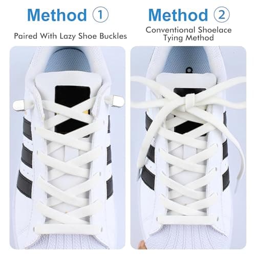 TecoKart® Elastic No Tie Shoe Laces for Quick Slip-On Wear | Elastic-Fit | Easy-Install | Slip-On | for Men Women Kids 3