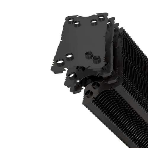 Circle Gaming CG 4P ARGB CPU Air Cooler Mirror Close-Loop-120mm Fan | Support AMD & Intel CPU Socket AM5, AM4 / LGA 1700, 1200, 1151, 1150| PWM Case Fans | 63 CFM Airflow | 4 Heat Pipes | Black 4