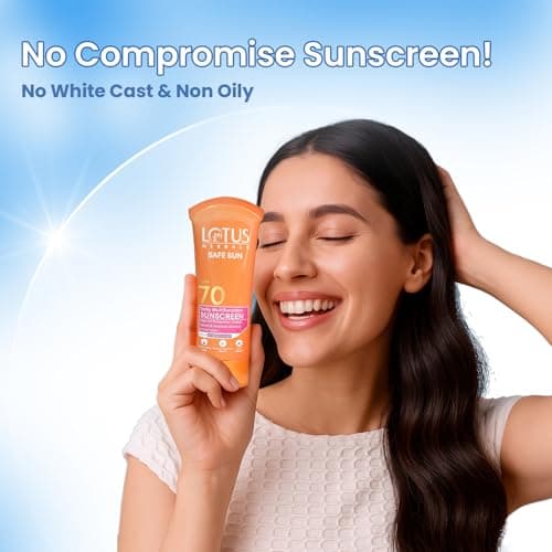 Lotus Herbals Sunscreen Daily Multi Function Sunscreen SPF 70 PA+++ | Carrot and Avocado | Preservative Free | Oil Free | Suitable For All Skin Types | For Women and Men | 60 g 4