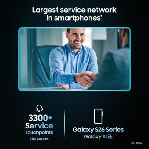 Samsung Galaxy S26 5G (White, 12GB RAM, 256GB Storage) | Exynos 2600 Processor | 50MP + 12MP Dual Camera | 12MP Front Camera | 6.3" Full HD+ Display | 4300mAh Battery 2