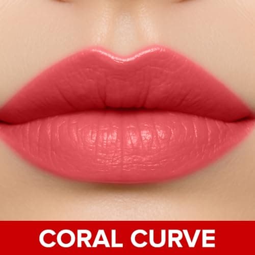 Daily Life Forever52 Satin Finish Lip Paint | Long-Lasting 16-Hour Wear | Moisturizing, Lightweight | Glossy, Smooth & Plump Lips (Coral Curve 04, Pink 4g) 3