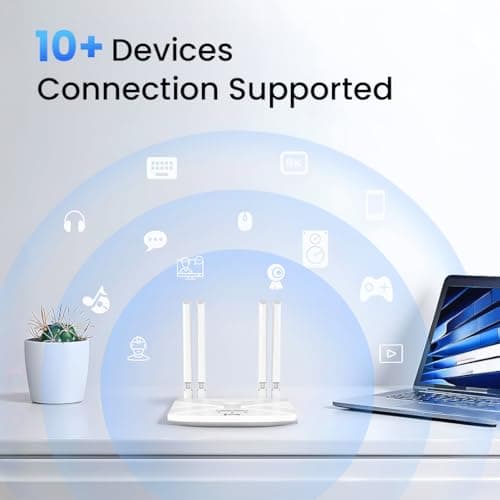 LAPCARE 4G LTE WiFi Router – All SIM Support, 300Mbps High-Speed Internet, External Antenna, MU-MIMO, Beamforming, IPV6, Dual Connectivity, 1x WAN/LAN, DVR & APN Compatible, 2.4GHz Band 4