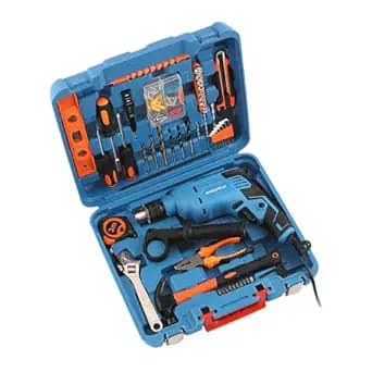 WONDERCUT Professional-Impact Drill Tool Kit, 810W, 3000 RPM,13mm Chuck, Blue BMC Box WC-13DK-600 Power & Hand Tool Kit (160 Tools)