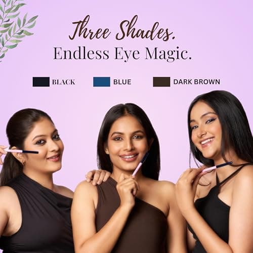 TEE ESS Long Stay Kajal | Retractable Pencil | Waterproof, Smudge Proof | Intense Dark Brown Color | 24H Long Lasting | Smooth One-Stroke Application | With Vitamin E | Twist-Up Dark Brown Kajal | 30  4