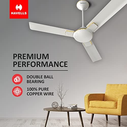 Havells 1200 Mm Fan Enticer Es Pearl White Gold| 2 Stars 5
