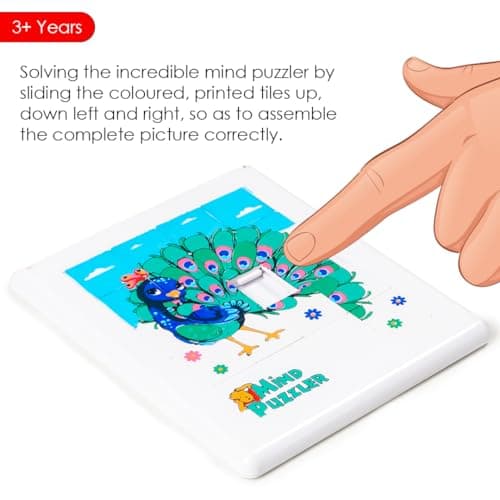 Toysbox Mind Puzzler Cuties Peacock Designed Framed Puzzle Game for Kids - Challenging Brain Teaser for Creative Thinking and Problem Solving 3