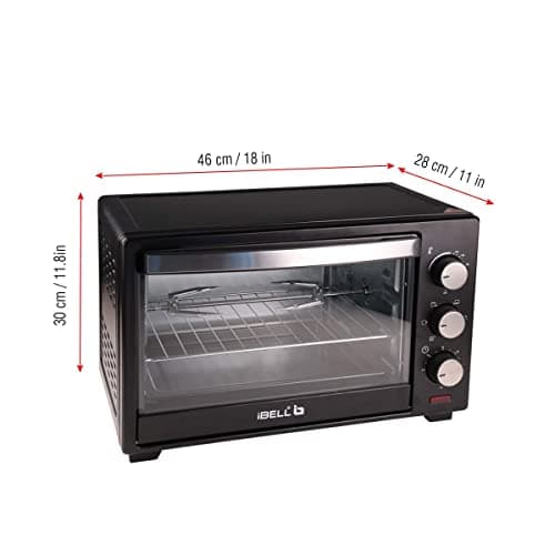 iBELL Ibleo25Lgnew 25 Liters Electric Oven Toaster Grill Otg With Rotisserie, Black, 1600 Watts 5