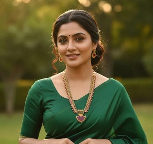 TEMU INDIA Traditional Temple Jewellery Necklace Set with Ruby & Green Stone Detailing – Ethnic Gold Plated Bridal Necklace Set for Women | Wedding & Festive 2