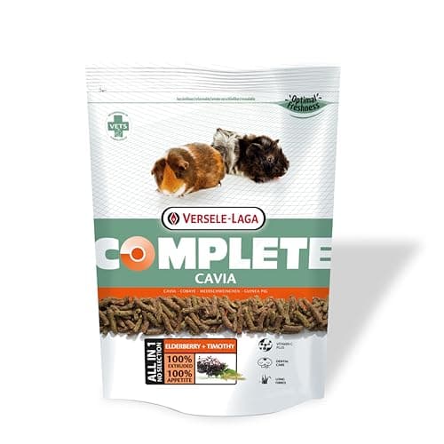 Versele-Laga Complete Cavia Fibre-Rich All-in-one for Guinea Pigs 500gm, All Life Stages, Pellet