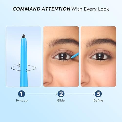 SUGAR POP Longwear Kajal | 24 Hr Smudge-Proof Kajal | Waterproof | Velvet Matte Finish | 0.3 gm - 01 Black 5