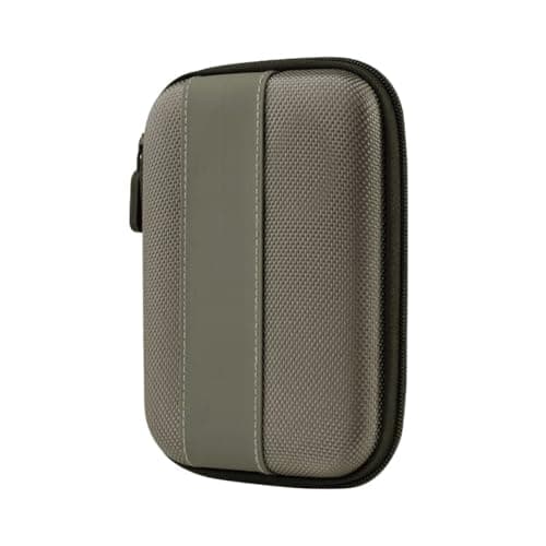 StealOdeal Portable Multipurpose Premium Shockproof Grey Strip Case for All 2.5" Hard Disks Drive Case/Travel Friendly
