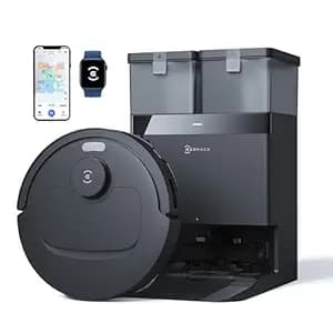 ECOVACS Deebot N50 PRO Omni 2 in 1 Robotic Vacuum Cleaner & Mop, 2026 New Launch 25000 Pa Suction, Self-Emptying Omni-Station, Zerotangle 3.0, Hot Air-Drying, Auto-Lift Mop On Carpet, Upto 300 Mins