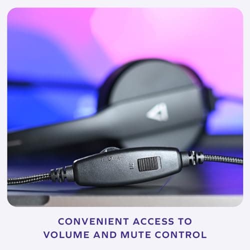 Creative HS-230 USB & 3.5 mm On-Ear Headset with Noise-Cancelling Mic, Inline Mic Mute/Volume Control, Plug-and-Play for Video Calls 3