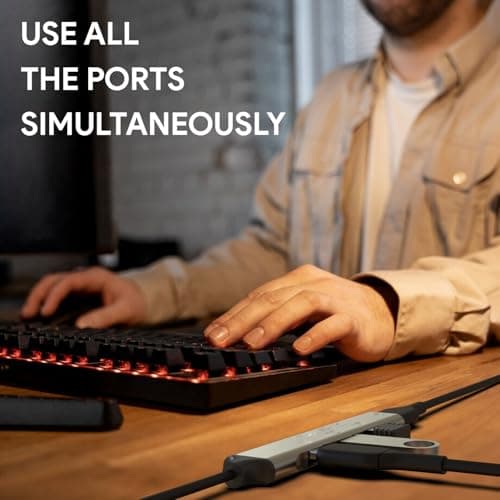 Amkette USB C Hub 4 Port Type C Hub for Laptop/PC with USB 3.0 Port for 5 Gbps Superspeed Data Transmission,1*USB 3.0 Ports, 3*USB 2.0 Port,Sleek Metal Design,Universally Compatible 5