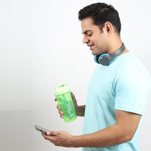 Fitness Mantra® 700ml Classic Shaker Bottle for Men & Women [Capacity 700 ml (Lime, 700ml) 3