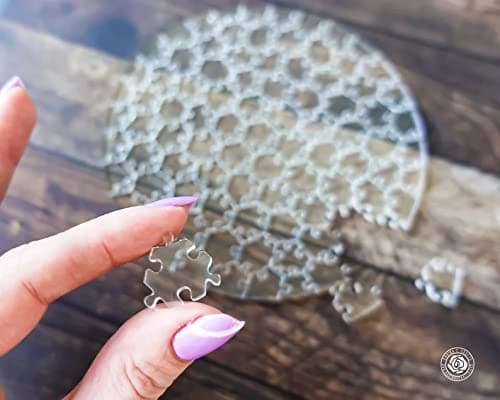 Non Toxic Brain Teaser by ITSYYBOO - Clear Acrylic Impossible Jigsaw Puzzle 91 Pieces Made in India for Adults 3