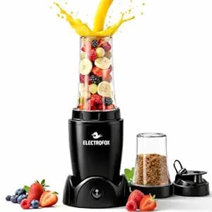 Electrofox Belndo+ 2 Jar Bullet Nutri 750 W Juicer Mixer Grinder (2 Jar Nutri Blendo+ | 2 Jars | Black) 2 Year Warranty