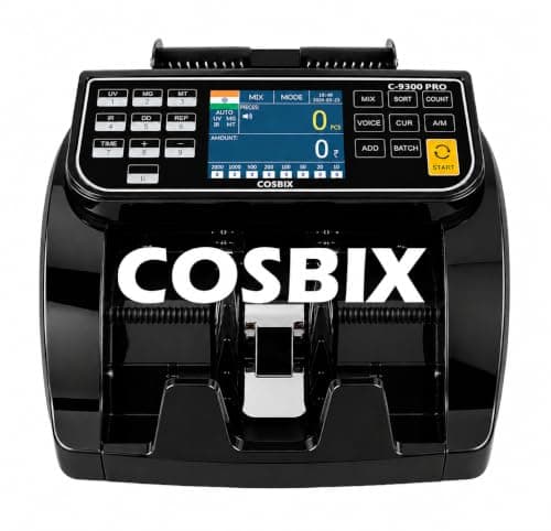 C-9300PRO Mixed Denomination Money Counter | Accurate Value Counting & Multi-Currency Detection | UV/MG/MT/IR/CDS Anti-Counterfeit Technology | Commercial Grade for Banks/Businesses & Personal Use