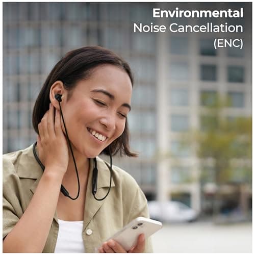 Zebronics Bluetooth MagSnap Neckband, 10mm Drivers, Upto 18hrs Playtime, BT v5.3, ENC, Gaming Mode, Volume & Media Control, Type C Rapid Charging (Escape 80, Black) 4