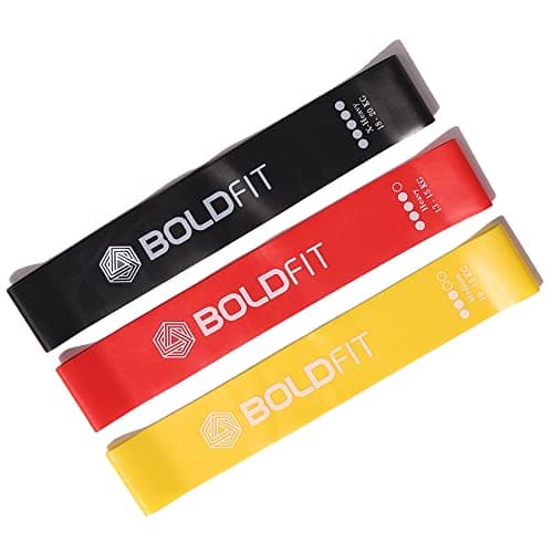 Boldfit Resistance Bands Mini Loop Set (Pack of 3) Hip Toning Exercise for Gym Booty, Latex Thera for Fitness, Multicolor