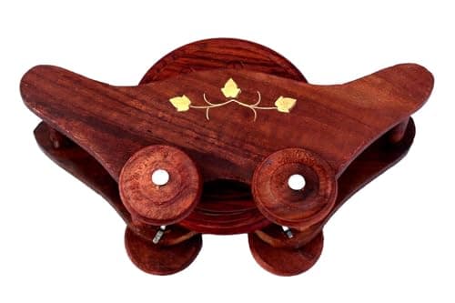 Rcelebrare Wooden Trolley Shaped Hand Made Tea CoasterJuice/Mug Coaster Set of 6 Handmade Handicraft for Home & Kitchen Dining Table for Cup Glass Decor Gift Item 4