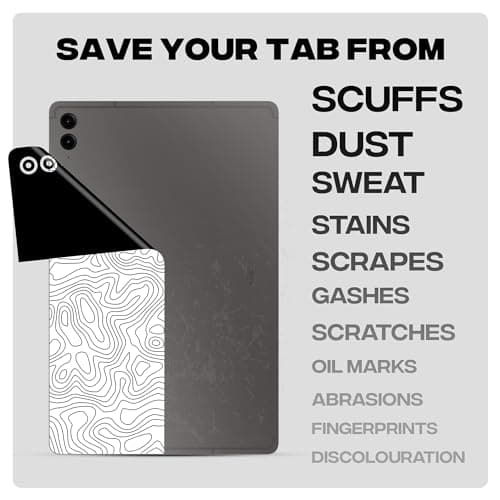Capes Tablet Skins Compatible with Samsung Galaxy Tab S8 Ultra 5G | Ultra-Thin Protective Film | Anti-Scratch Vinyl Decal Skin | Not Case/Cover (Tornado, Back Skin) 3