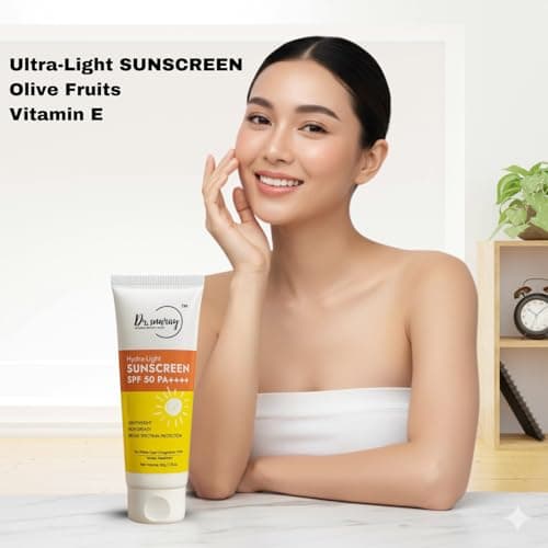 Dr. Sunray Hydra-Light Sunscreen SPF 50 PA++++ 50g | Ultra-Light, Non-Greasy, Broad Spectrum UVA/UVB Protection | For All Skin Types, Men & Women 3