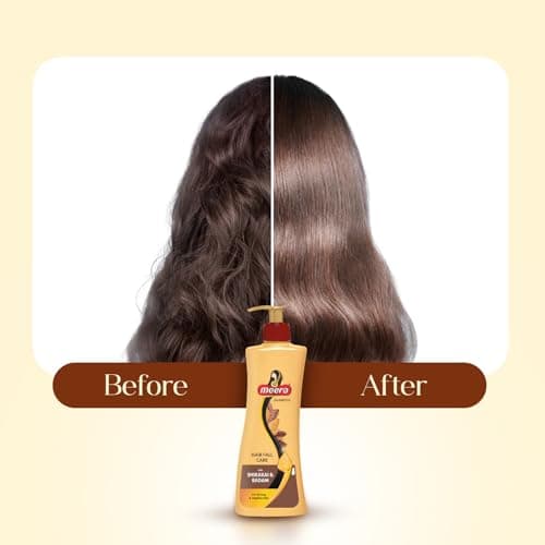 Meera Shampoo Hairfall Care, With Goodness Of Badam and Shikakai, For Men And Women, 340ml, Yellow (MSAM0340HFC02R) 5