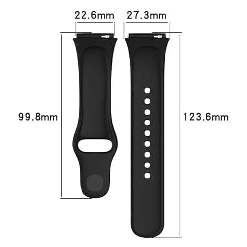 Sounce Soft Silicone Classic Strap Bands for Redmi Watch 3 Active Smart Watch Only, Comfort and Flexible Straps for Men Women and Boys & Girl 4